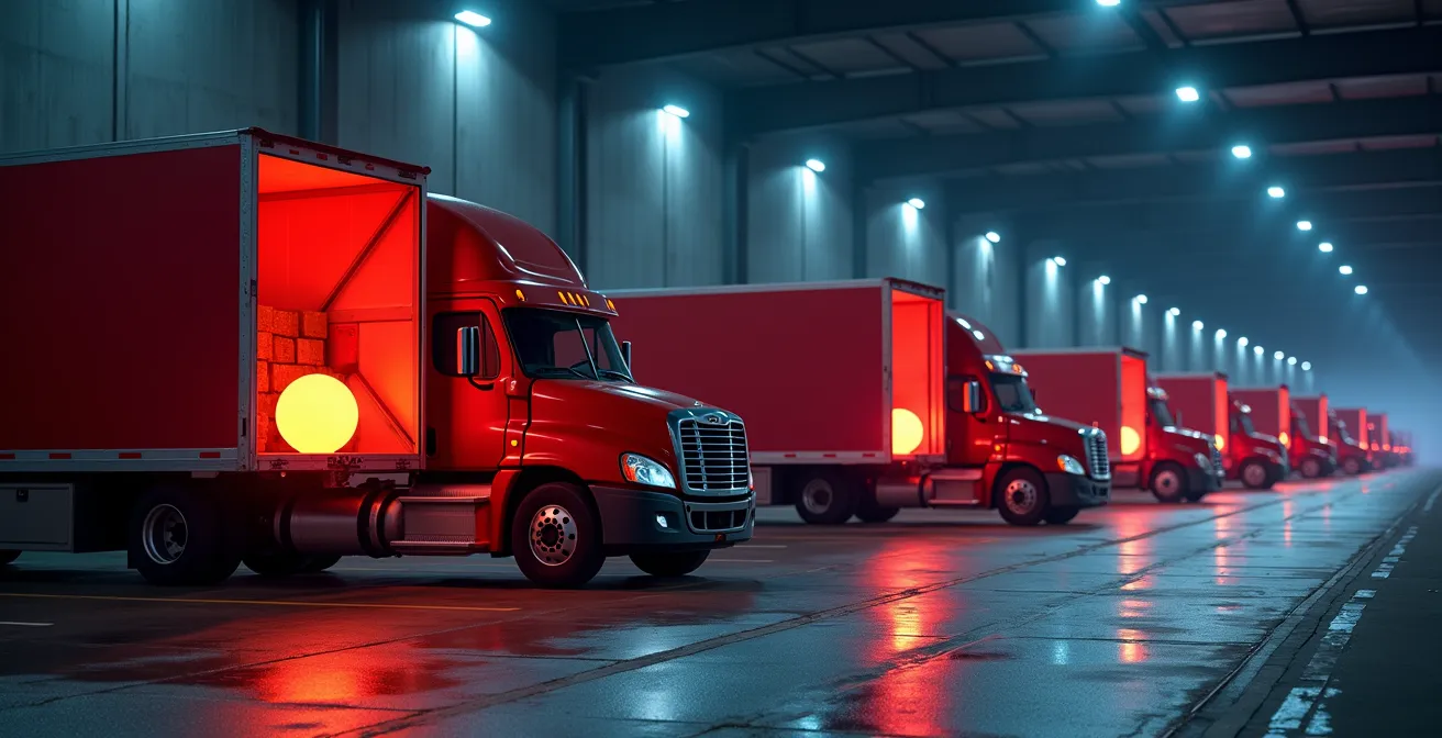 Représentation symbolique de l'effet Bohr avec métaphore de la livraison d'oxygène aux muscles