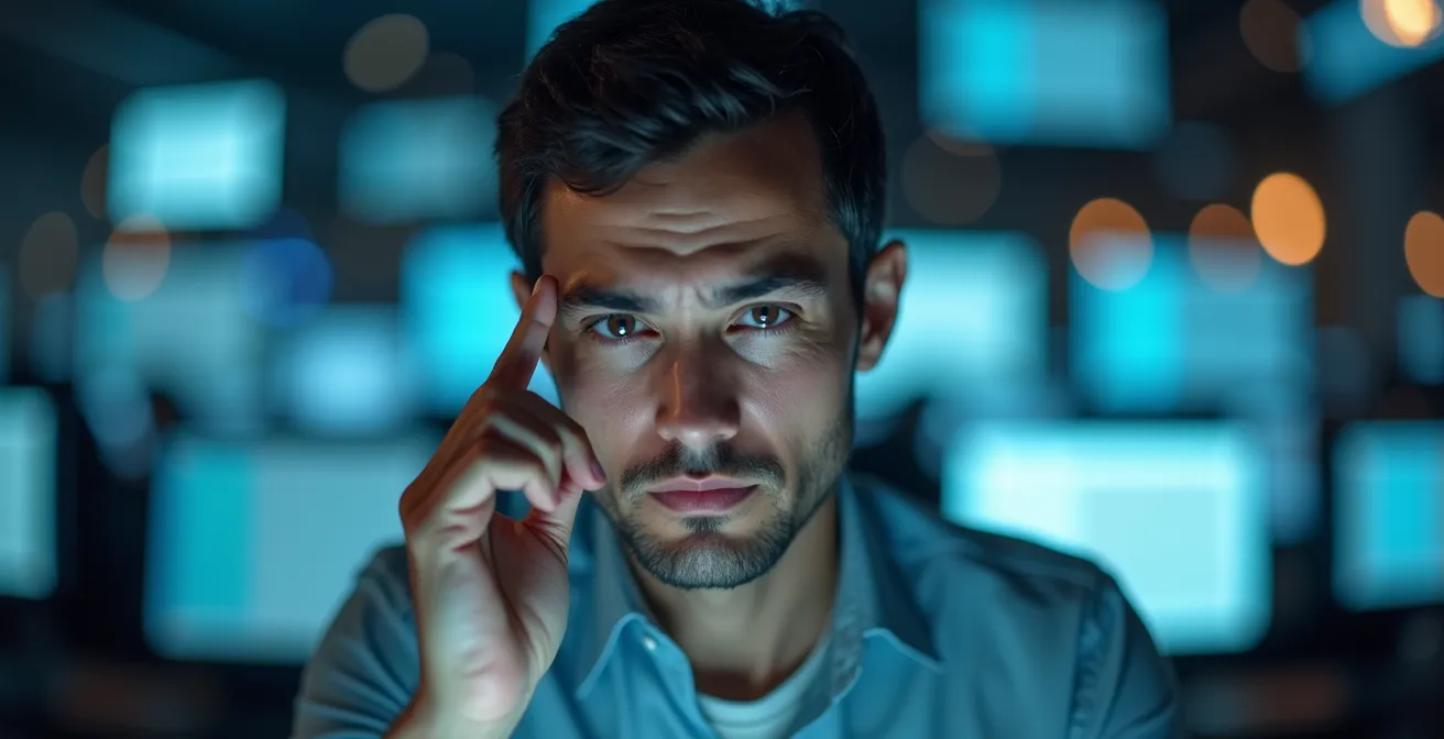 Espace de travail montrant la surcharge cognitive avec plusieurs sources d'information